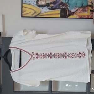 Garnet Hill embroidered top